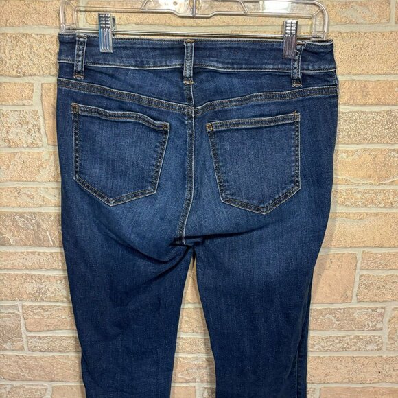 Ann Taylor Womens‎ Size 4 Pockets Skinny Ankle Curvy Fit Denim Blue Jeans - Picture 4 of 7